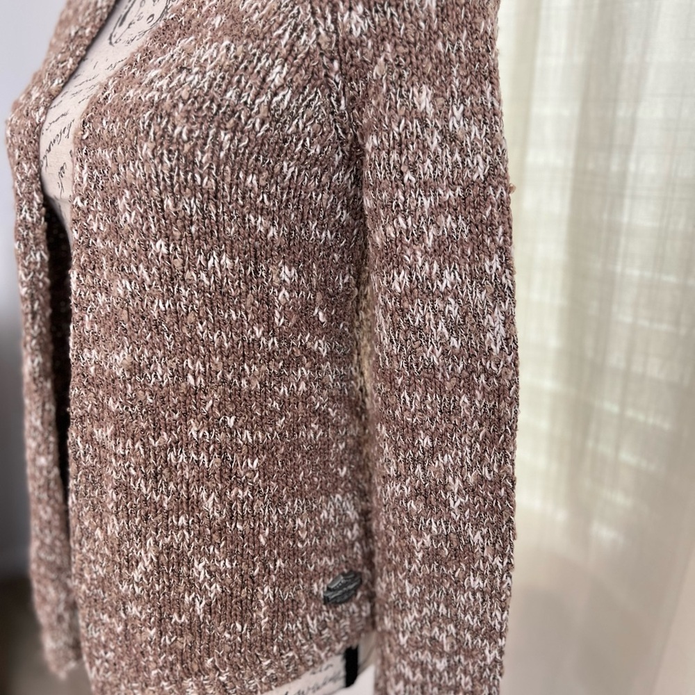 Women's Brown Harley Davidson Knit Sweater - Picture 7 of 12